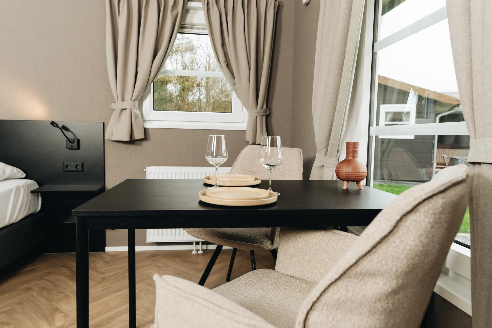 Hotelstudio met natuurlijk uitzicht